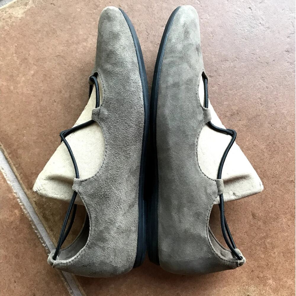 Earthies by Earth Brown Suede Ballet Slippers w Crossover Cords size 8.5 - Picture 8 of 16